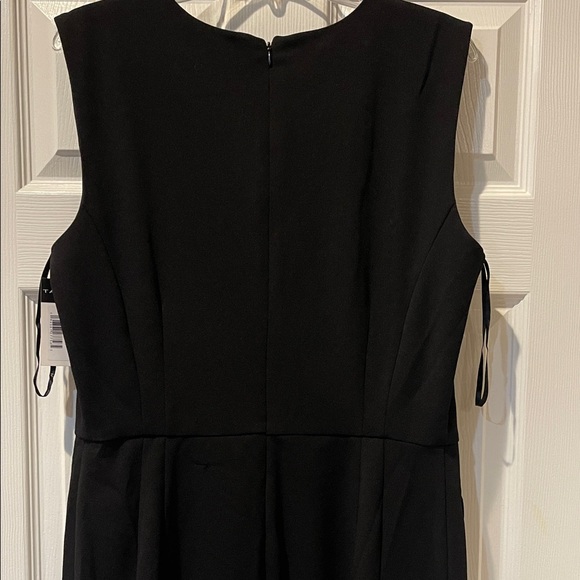 Tahari ASL Black Mini Dress with Silver Buttons - Picture 10 of 14